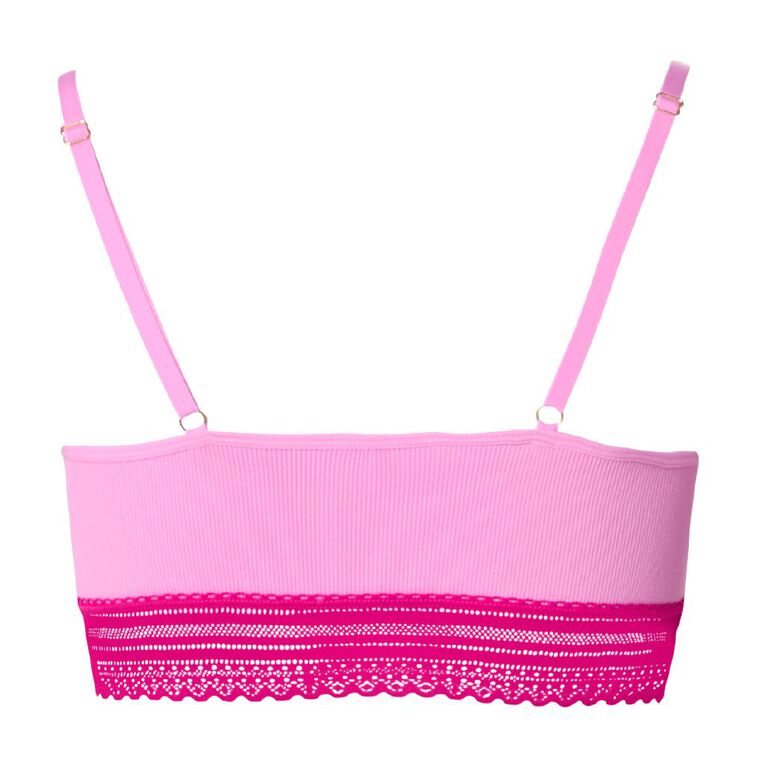 H&H Women's River Wirefree Bralette, Pink, hi-res