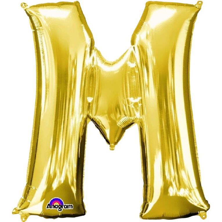 Anagram Small-Size Air Letter M Gold Balloon, , hi-res