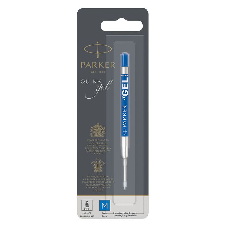 Parker Gel 0.77mm Refill Medium Blue, , hi-res