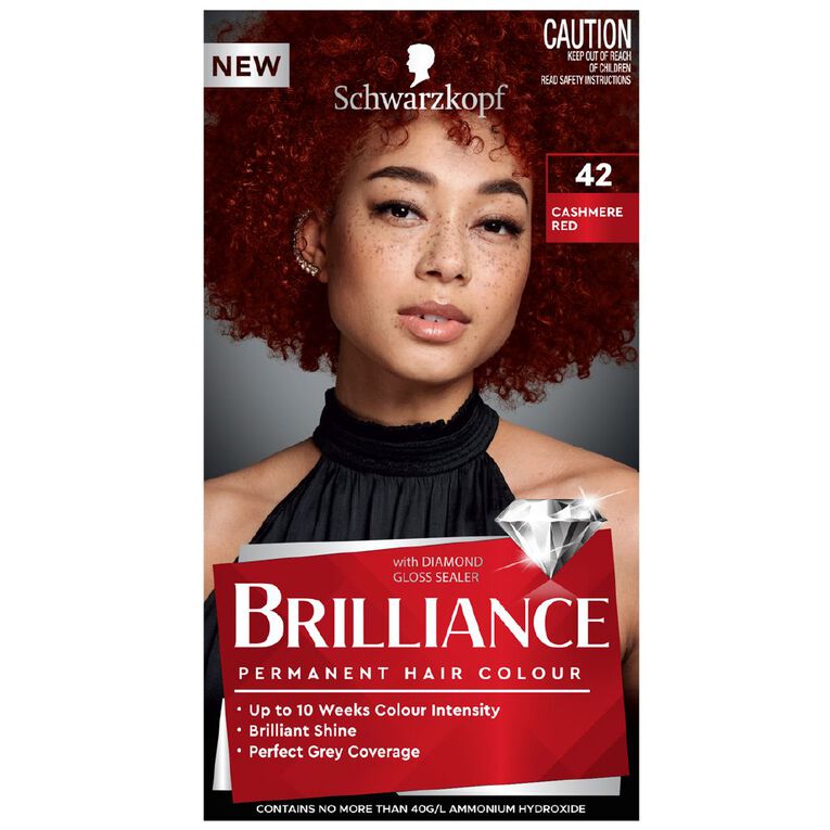 Schwarzkopf Brilliance Hair Colour Cashmere Red 42, , hi-res