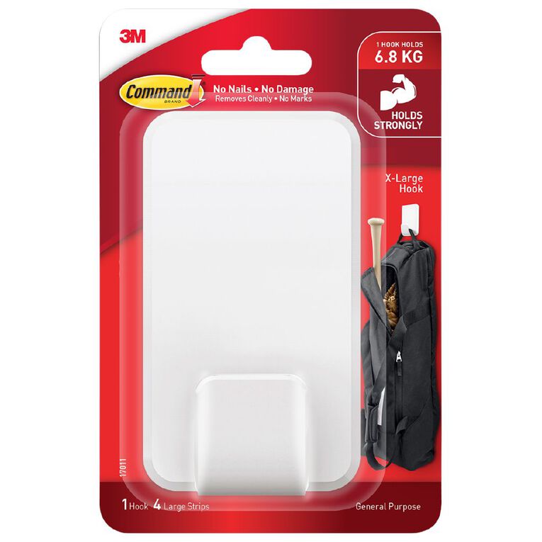 Command Hook17011-ES Mega Utility White, , hi-res