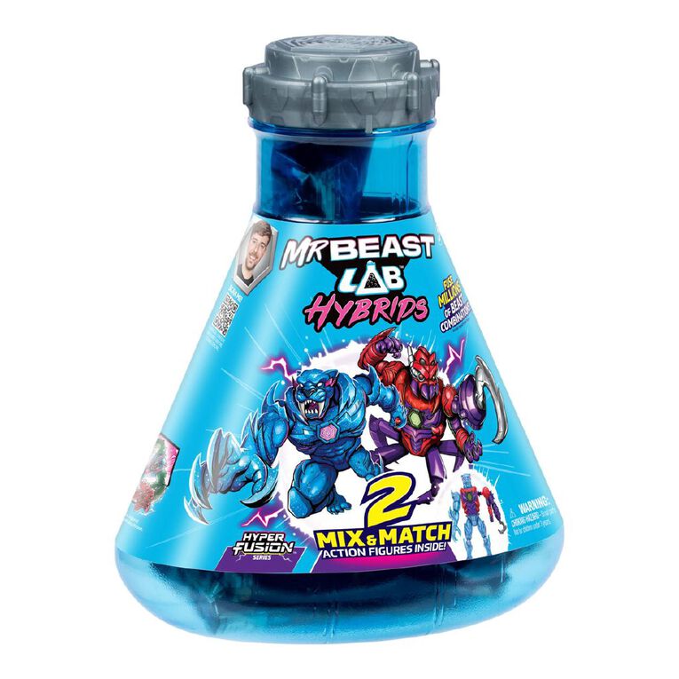 Mr Beast Lab Hybrids 2 Mix & Match Action Figure Multi Pack, , hi-res