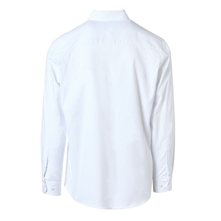 H&H Men's Stretch Business Shirt, White, hi-res