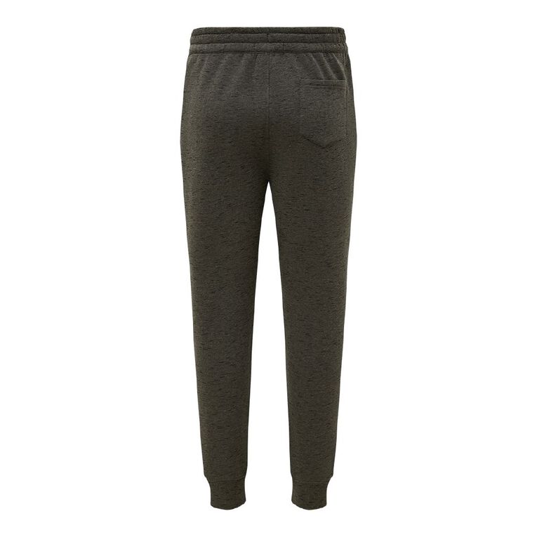 Garage Men's Space Dye Trackpants, Khaki Black, hi-res