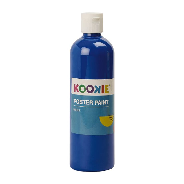 Kookie Poster Paint Blue Blue Mid 500ml, , hi-res