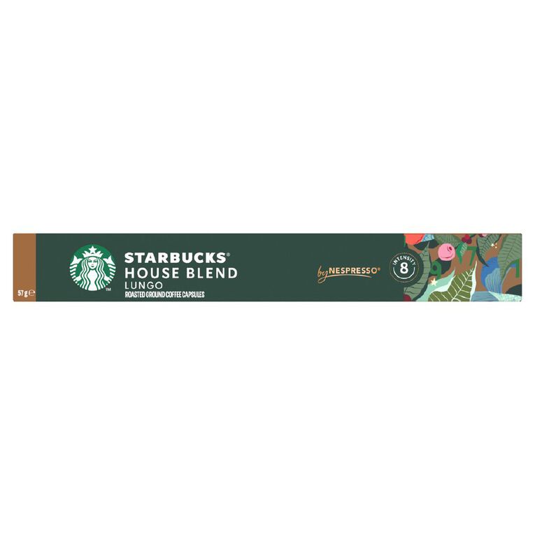 Starbucks by Nespresso Coffee Capsule House Blend Capsules 10 Pack 57g, , hi-res