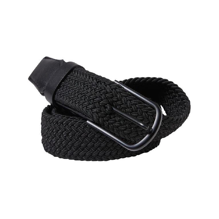 H&H Men's Stretch Belt, Black, hi-res