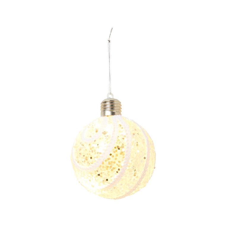 Wonderland Light Up Bauble Assorted 10cm, , hi-res