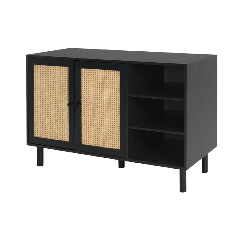 Living & Co Malta Buffet Unit Black, , hi-res