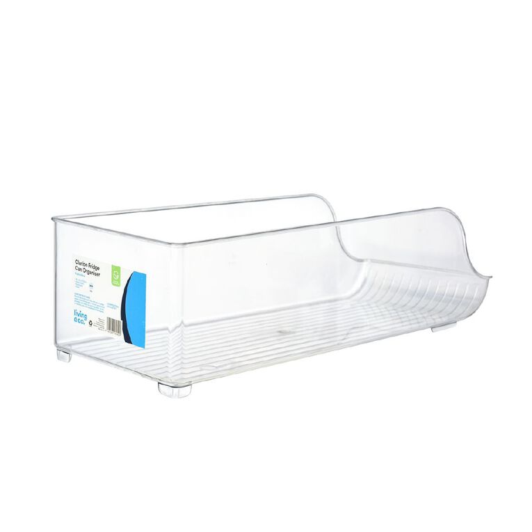 Living & Co Clarion Fridge Can Organiser 35cm x 14cm x 10.3cm Clear, , hi-res