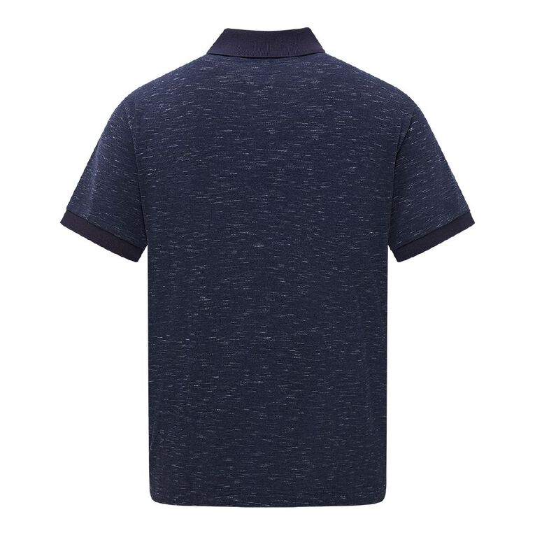 H&H POLO HHM SPACEDYE EMB NAV 3XL, Navy, hi-res