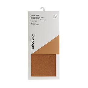 Cricut Joy Smart Label Writeable Paper Kraft Brown 5.5in x 12in 4 Pack