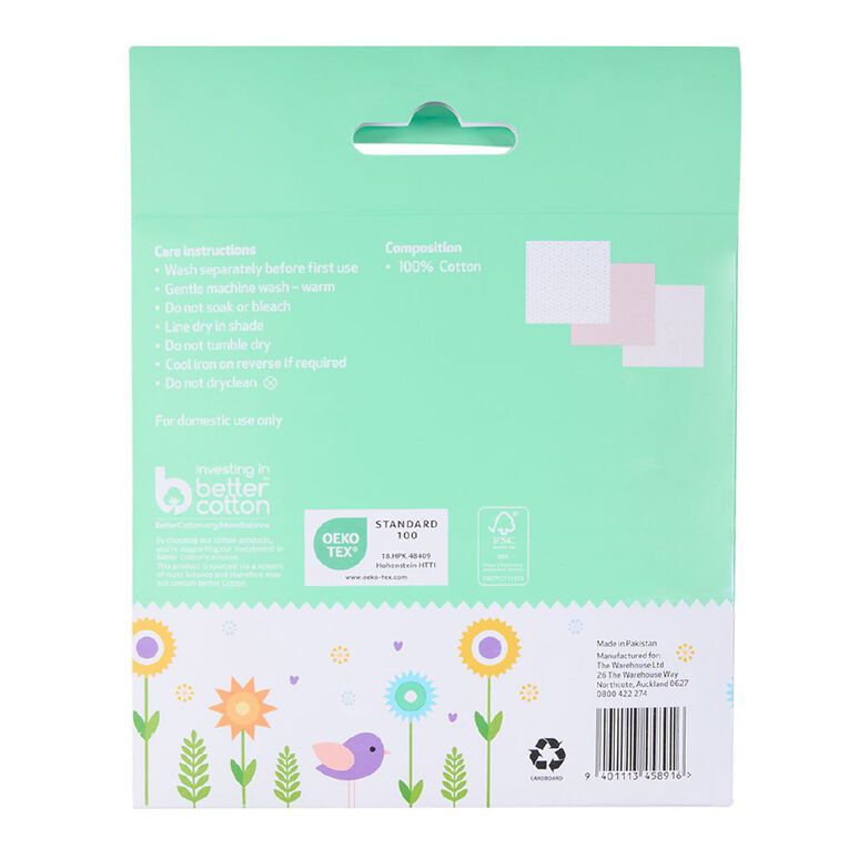 Babywise Muslin Wrap 3 Pack Sun, , hi-res
