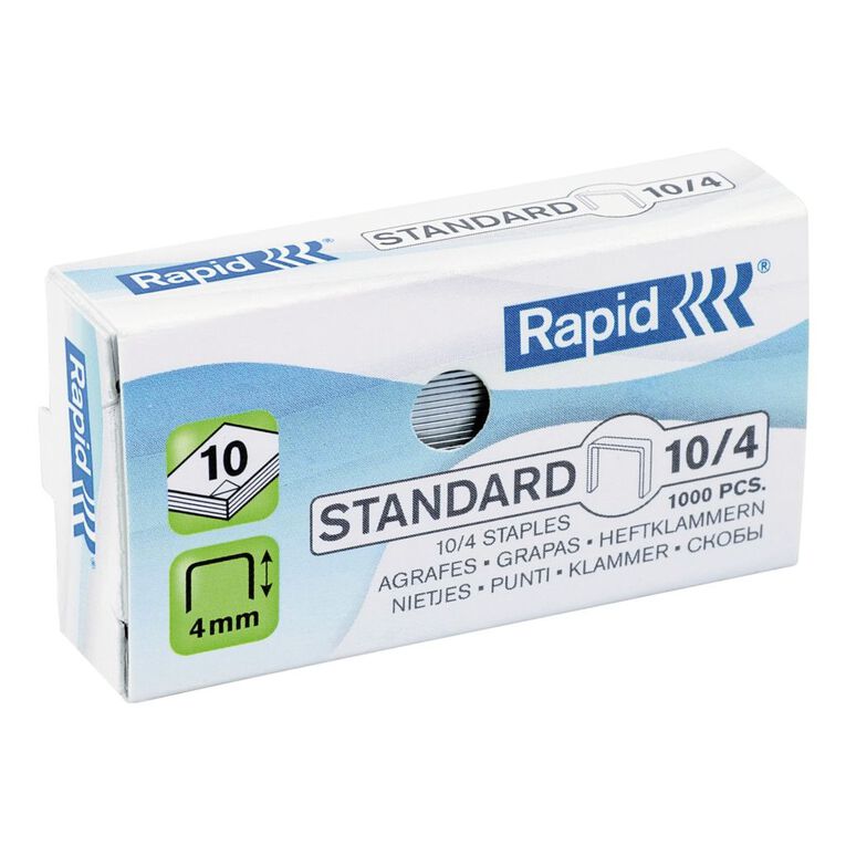 Rapid Staples No.10 1000 Pack Silver, , hi-res