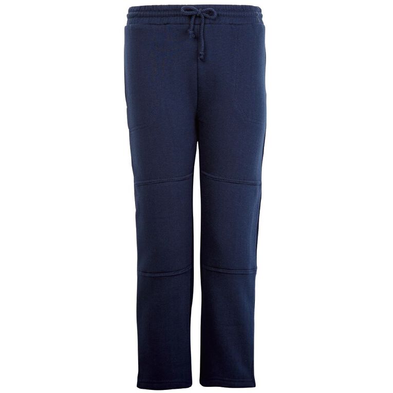 Schooltex Straight Leg Fleece Trackpants, Navy Schooltex Straight Leg Fleece Trackpants, Navy, hi-res