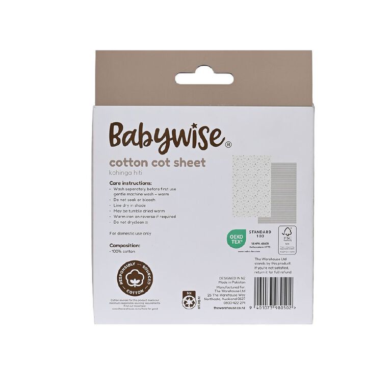 Babywise Cotton Cot Sheet Bunnies 2 Pack, , hi-res