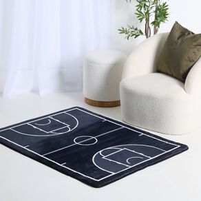 Living & Co Kids Rug Basketball Court Black