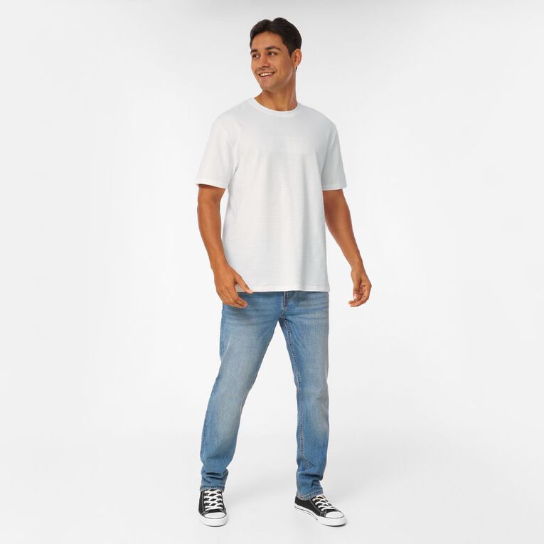 H&H Men's Regular Pique Tee, White, hi-res