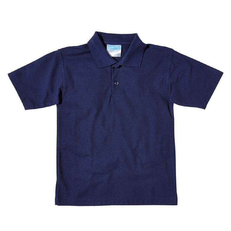 Schooltex Kids' Pique Polo, Navy, hi-res