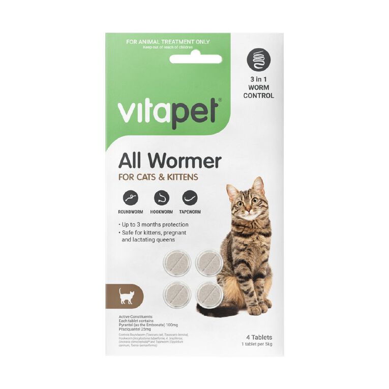 Vitapet All Wormer Tablets Cats