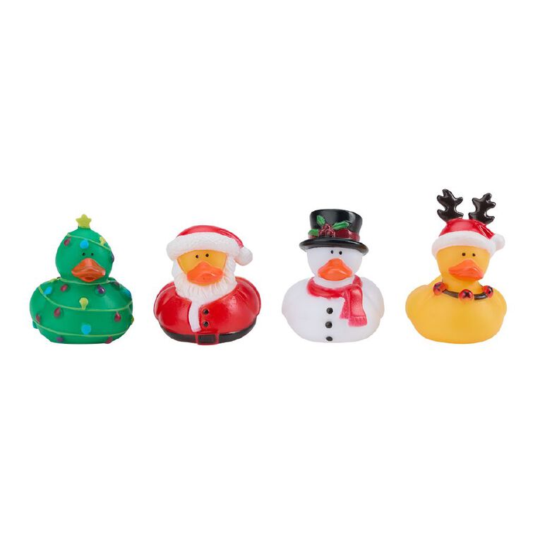 Wonderland Novelty Christmas Rubber Duck Assorted, , hi-res