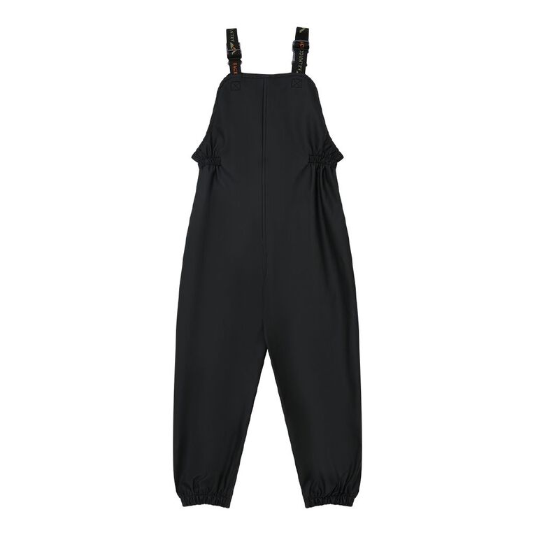 Back Country Kids' Waterproof Overalls, Black, hi-res