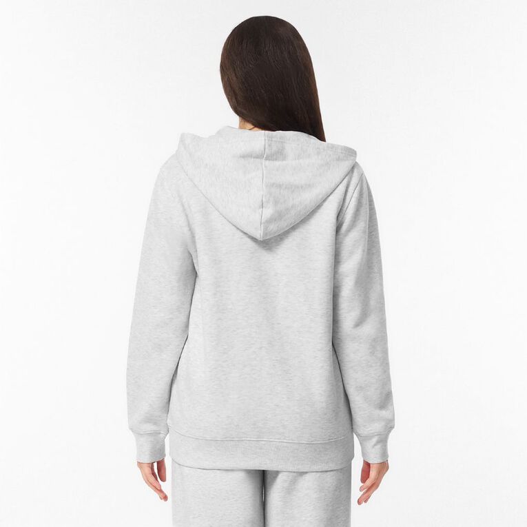 H&H Women's Zip-Thru Hoodie Sweat, Grey Marle, hi-res