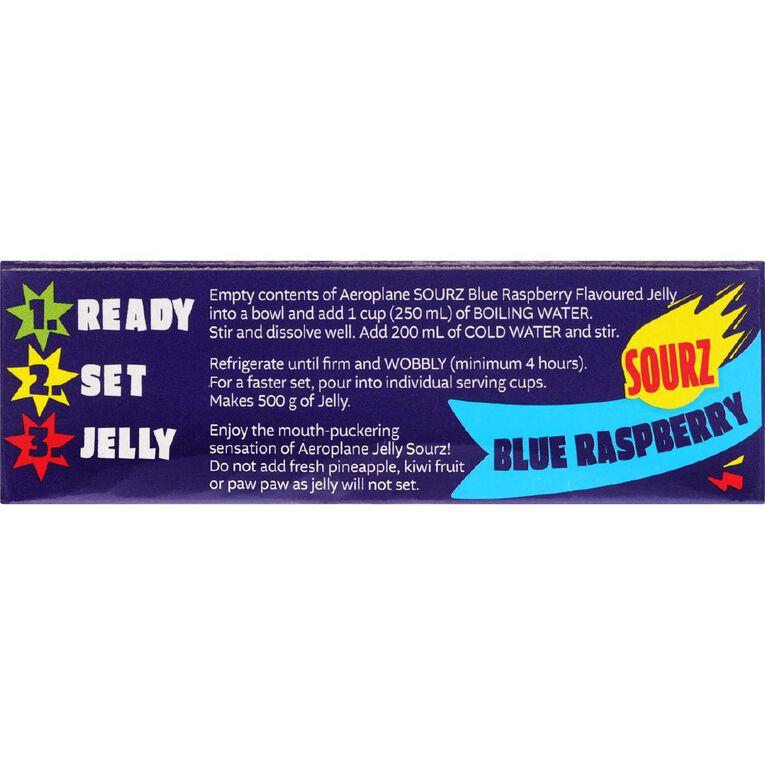 Aeroplane Sourz Jelly Blue Raspberry 85g, , hi-res