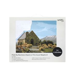 Uniti Art Paint By Numbers Tekapo Church