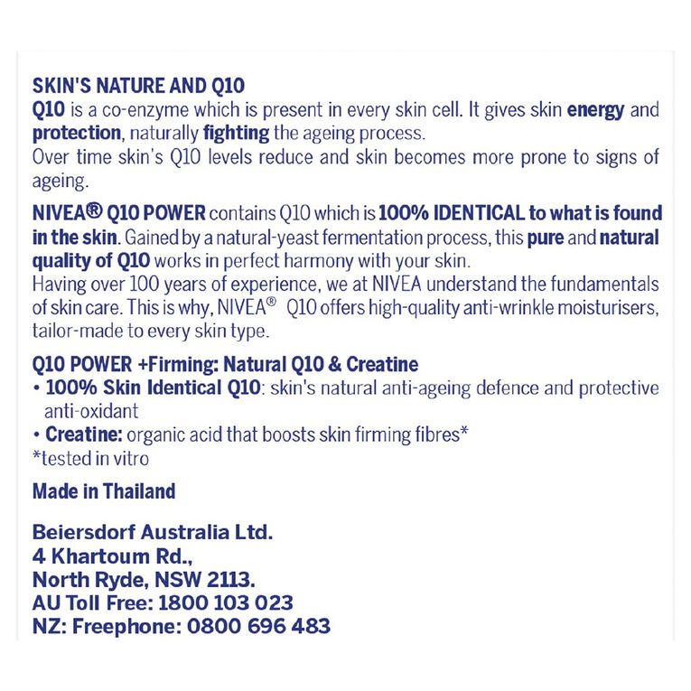 Nivea Q10 Power Anti Wrinkle SPF30+ Day Cream 50ml, , hi-res