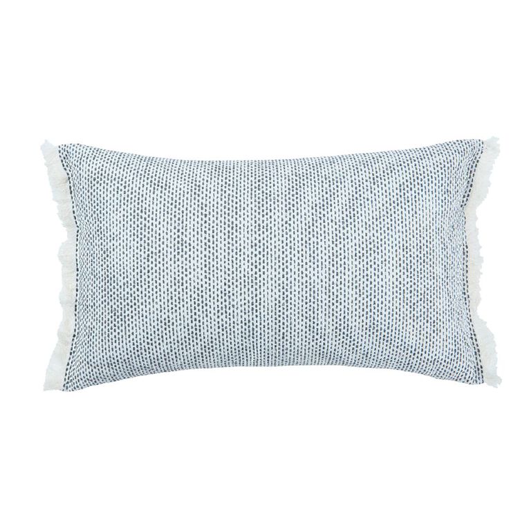 Living & Co Cushion Breakfast Stitch Natural 30cm x 50cm, , hi-res
