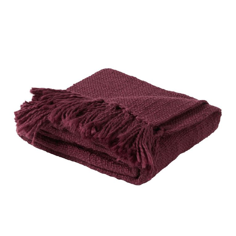 Living & Co Throw Chunky Weave 127cm x 152cm, , hi-res