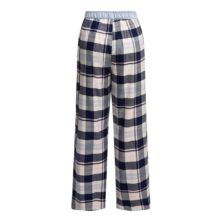 H&H Women's Boyfriend Flanelette Sleep Pants, Blue Dark, hi-res