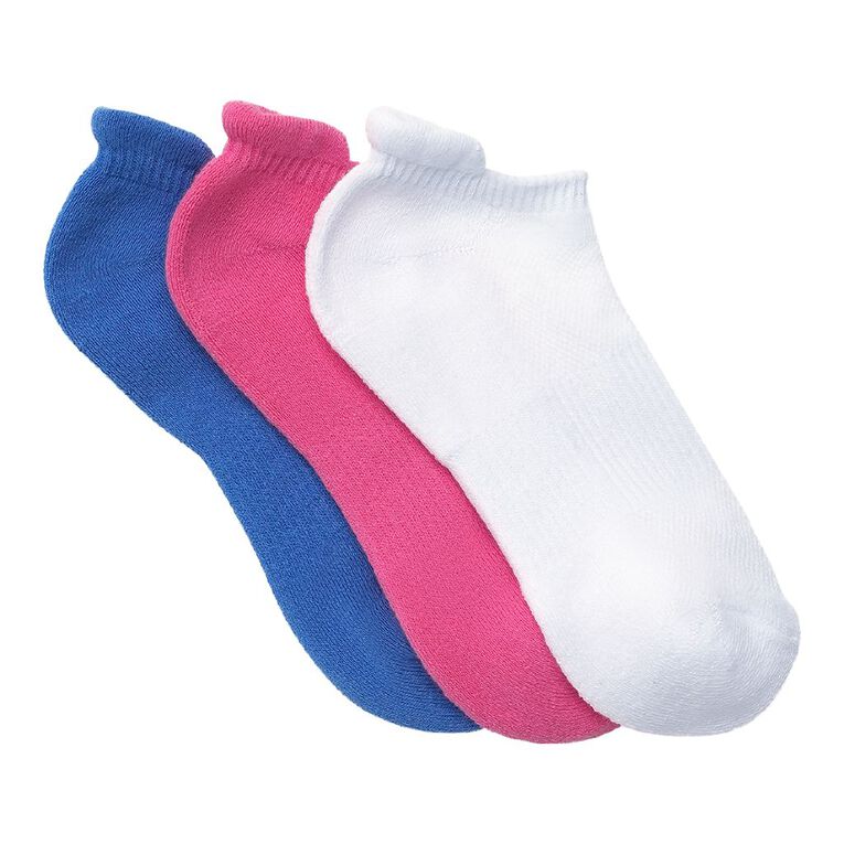 Active Intent Women's Tab Low Cut Socks 3 Pack, Blue Mid, hi-res