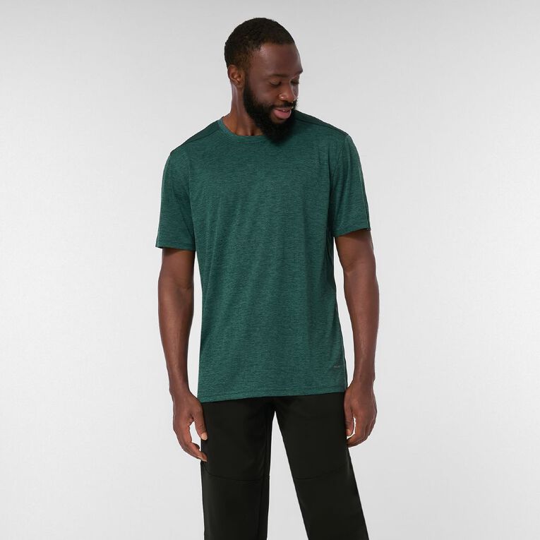 Active Intent Men's Space Dye Panel Tee, Green Dark SEA MOSS, hi-res