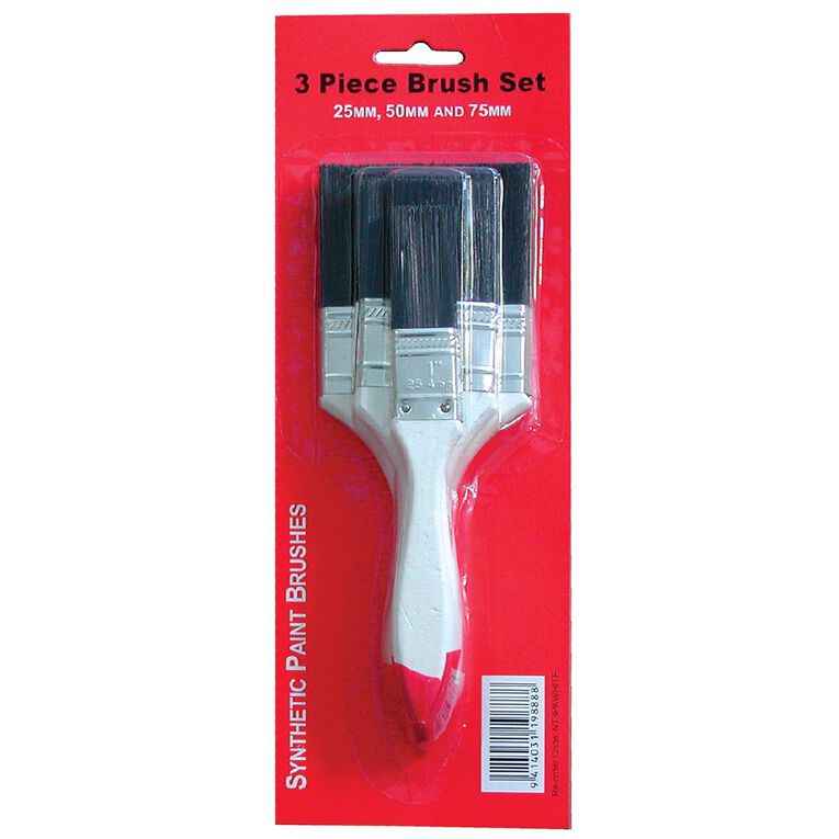 Eco Syn Brush 3 Pack 25mm 50mm 75mm White, , hi-res