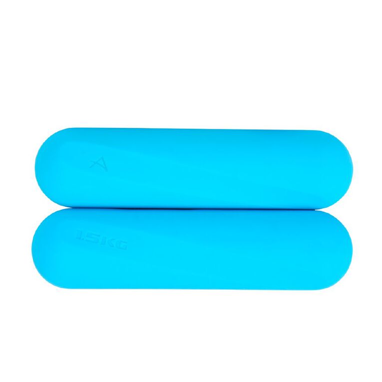 Active Intent Fitness Silicone Hand Weights 1.5kg Blue 2 Pack, , hi-res