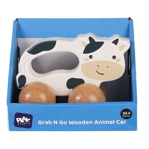 Play Studio Grab N Go Wooden Animal Car