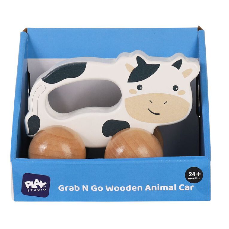 Play Studio Grab N Go Wooden Animal Car, , hi-res