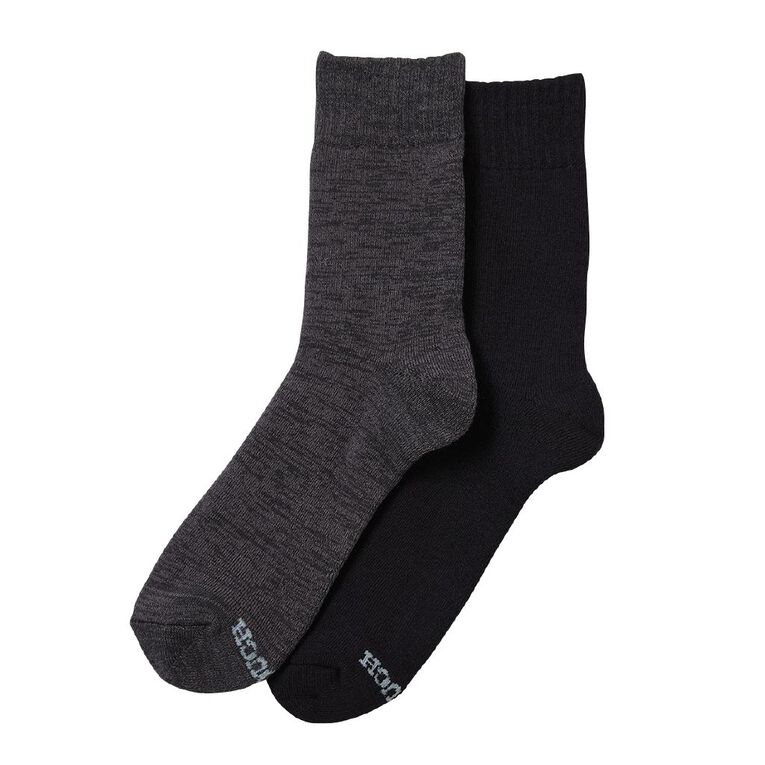 Darn Tough Women's Bamboo Quarter Crew Socks 2 Pack, Black/Grey, hi-res