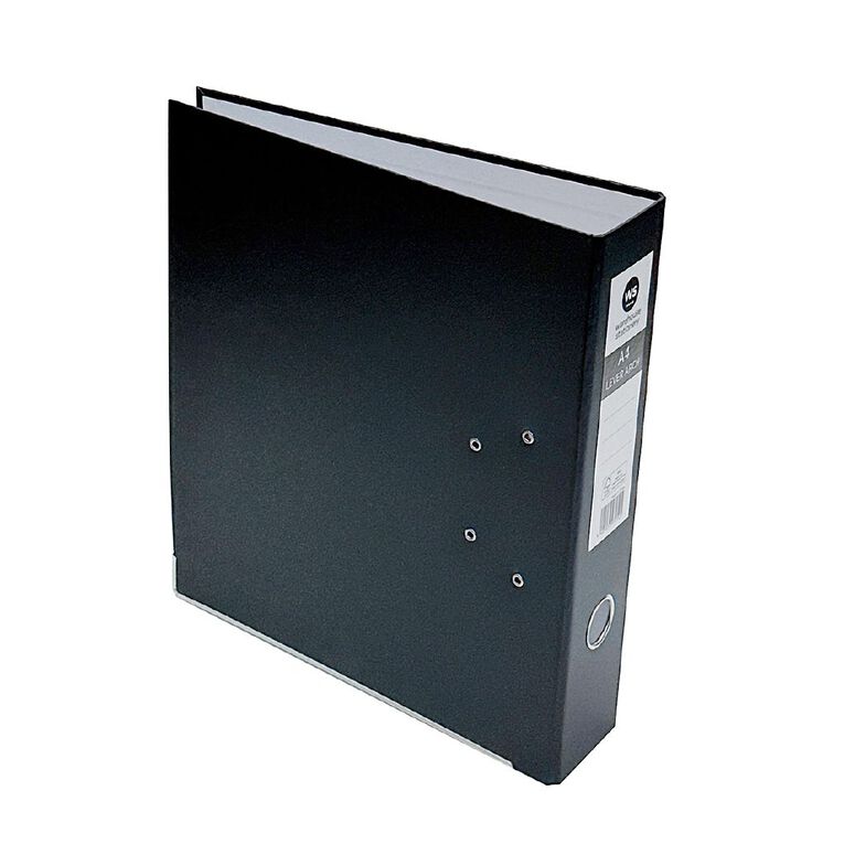 WS Lever Arch Black A4, , hi-res