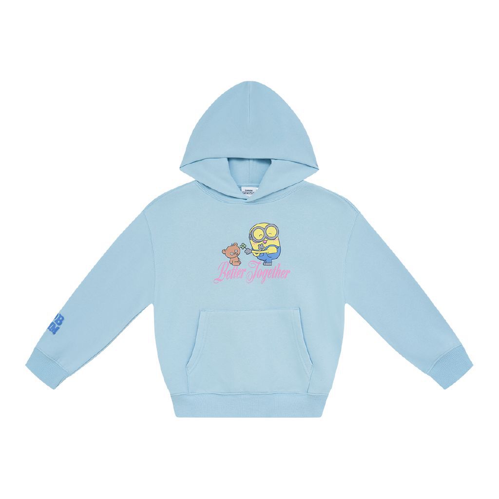 Minions Oversized Pullover Hoodie Blue Light | The Warehouse