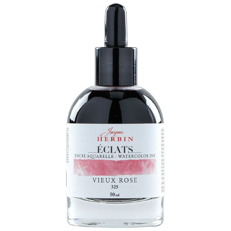Jacques Herbin Eclats Watercolour Ink 325 50ml Old Rose Rose, , hi-res