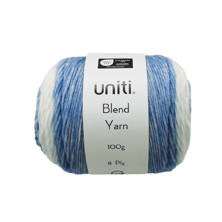 Uniti Yarn Blend Blue 100g, , hi-res