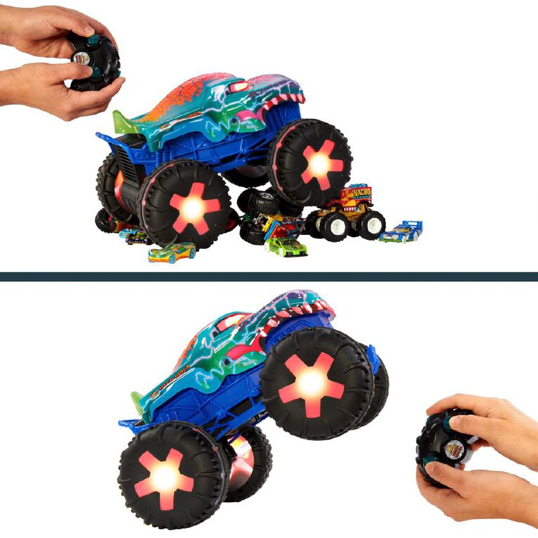 Hot Wheels Monster Trucks Mega Wrex Power Smashers Remote Control, , hi-res
