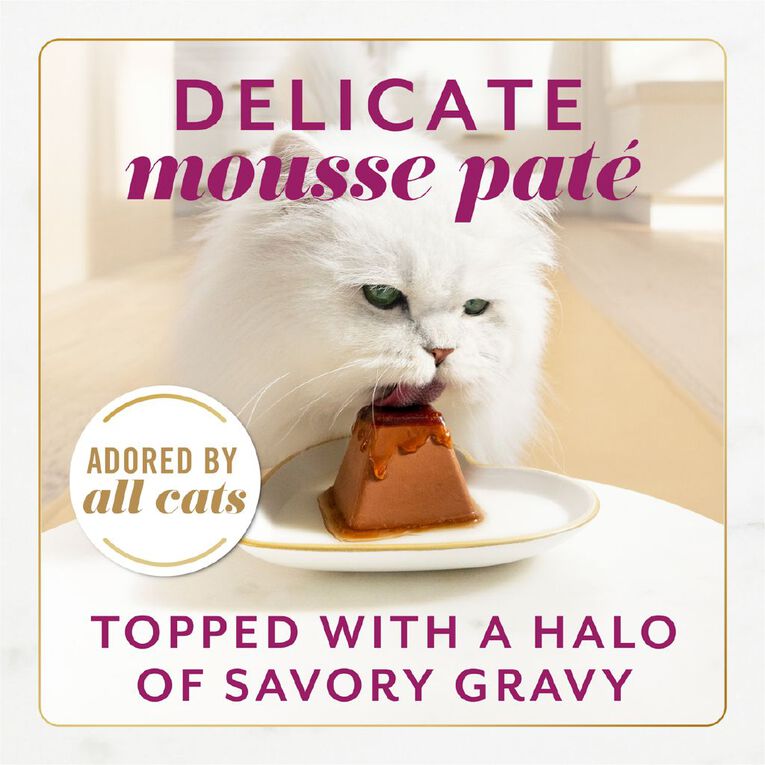 Fancy Feast Gems Beef Mousse Wet Cat Food 2 x 57g, , hi-res