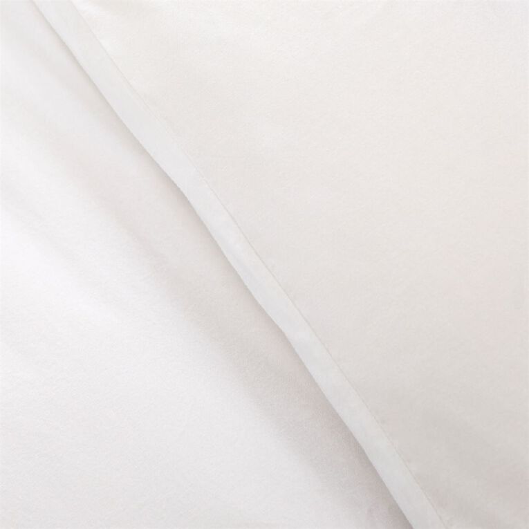 Living & Co Duvet Cover Set Washed Cotton White King, , hi-res