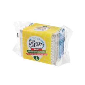 Shotz Mesh Sponge Scourers 5 Pack