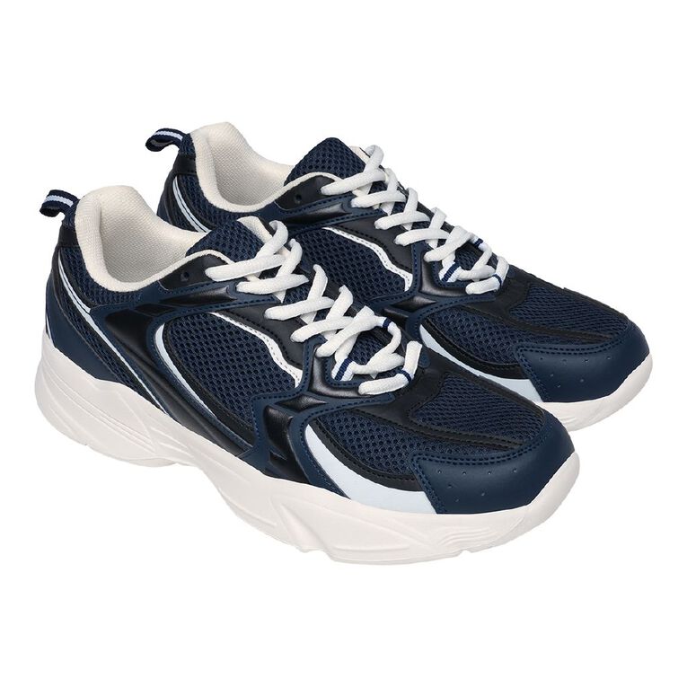 Active Intent Men's Flex Force Trainers, Navy/White, hi-res