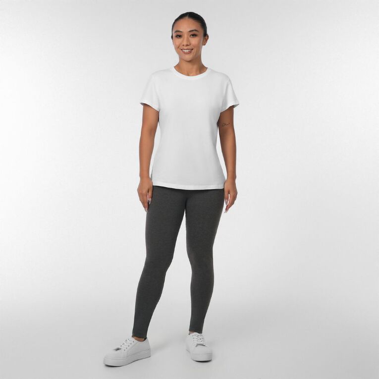 H&H Women's Long Leggings, Charcoal/Grey, hi-res